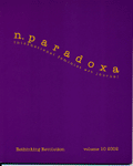 cover of n.paradoxa: international feminist art journal vol.10 (July 2002) KT press