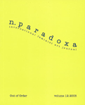 cover of n.paradoxa: international feminist art journal vol.12 (July 2003) KT press