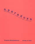 cover of n.paradoxa: international feminist art journal vol.15 (Jan 2005) KT press