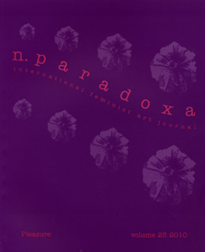 cover of n.paradoxa: international feminist art journal vol. 25 (Jan 2010) KT press